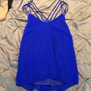 Blouse with strappy detail